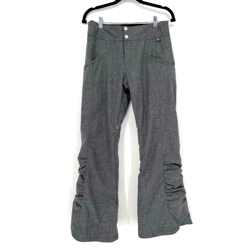 Obermeyer Jessi Snow Pant Teen Large 14-16 Gray Ski Snowboarding Gear EUC